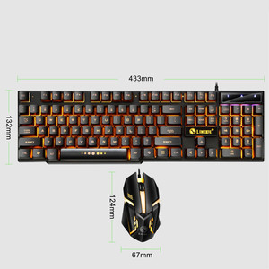New <strong>Computer</strong> Accessories Emitting Magic Mechanical <strong>Keyboard</strong> With LED Rainbow Backlight Gaming Wired <strong>Keyboard</strong> and Mouse Combo