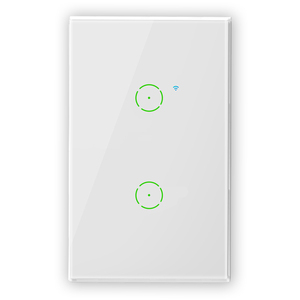 全新设计遥控118黑色现代白色WIFI玻璃面板电源智能触摸开关 - Product Image 2