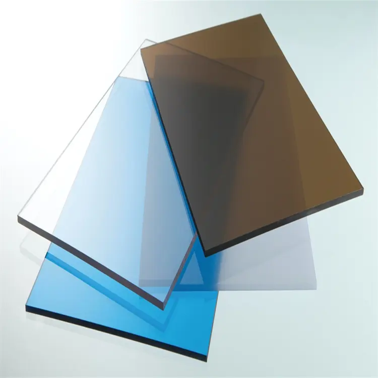 Folha transparente contínua do telhado do policarbonato plástico claro do custo eficaz do alto impacto/PC para a vertente