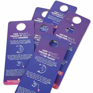 Custom Paper Cardboard Door Hanger PVC Flyer with Double Side Offset Printing for <strong>Real</strong> Estate Promotion Gift Business <strong>Card</strong> - Product Image 2