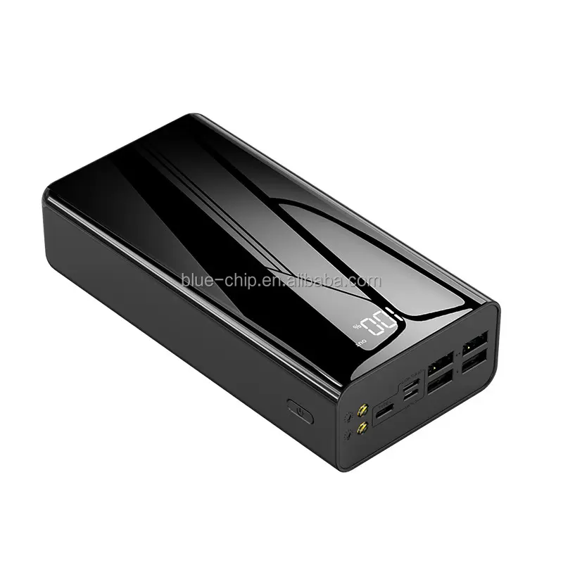 Batterie externe Portable de grande capacité 50000mAh avec logo OEM, chargeur de grande capacité 50000mAh avec deux lumières LED