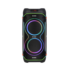 Altavoz multifunción doble de 8 pulgadas Altavoz de sistema de audio de alta potencia con micrófono inalámbrico dual - Product Image 2