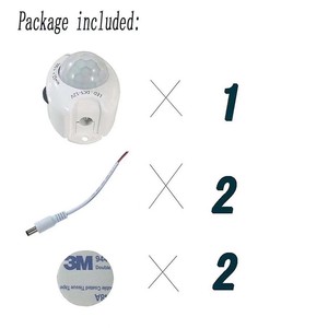 Dc 5V 12V 24V Pir Sensor de movimiento detectado para luces Led Lámpara Iluminación Sensor de movimiento de detección de cuerpo humano - Product Image 6