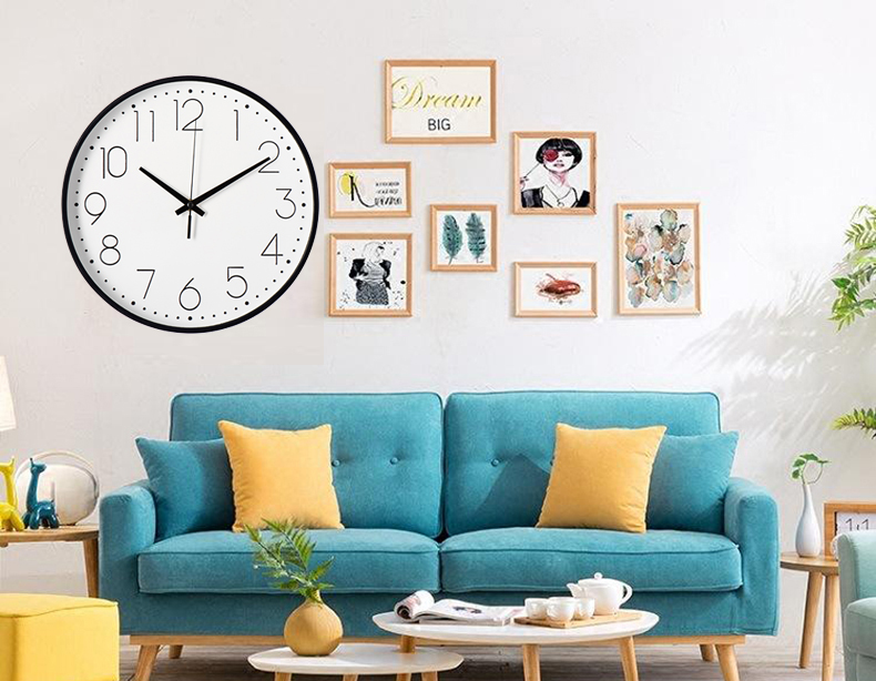 3d home decoration decorative modern plastic creative nordic wall clock simple