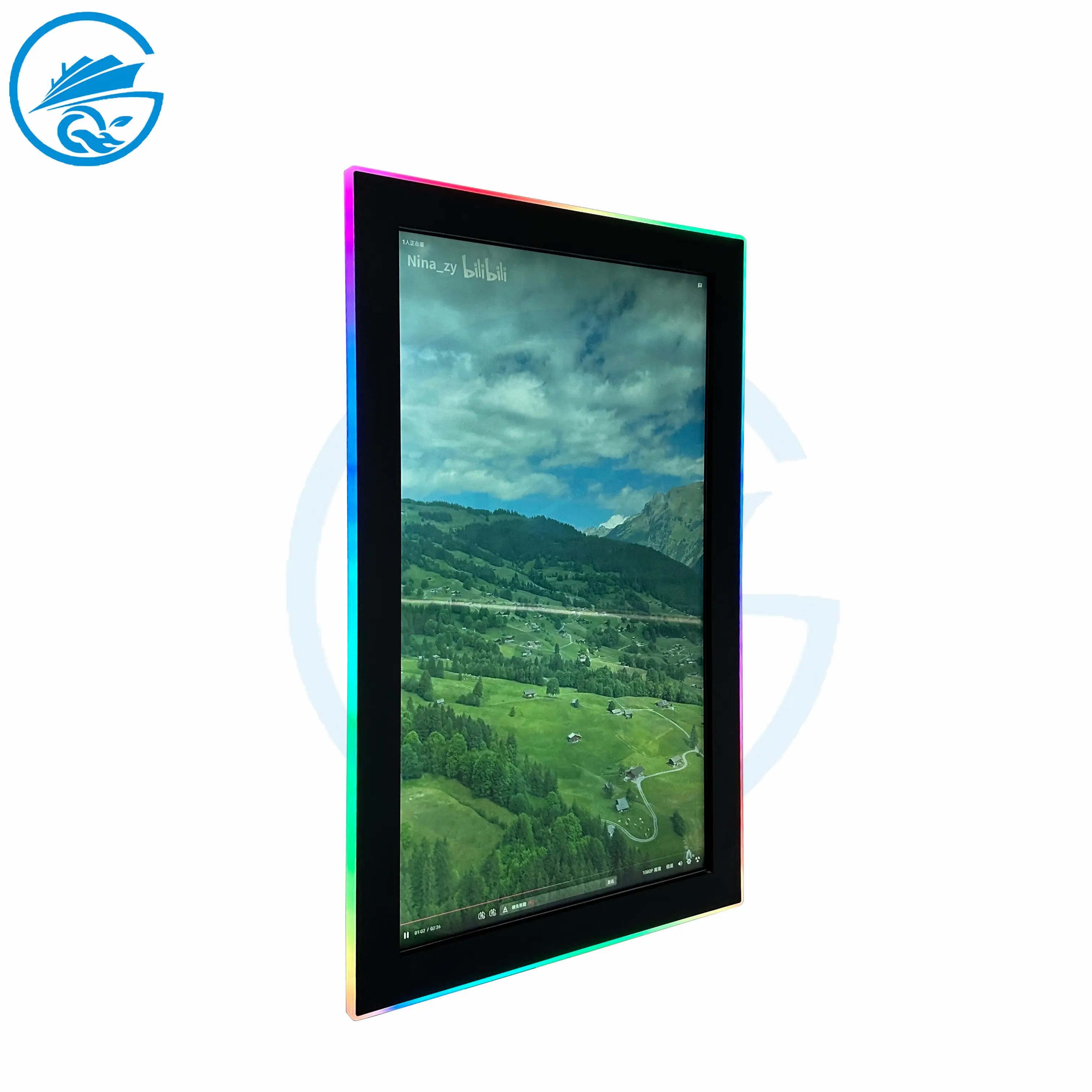 43 zoll acryl led licht lünette vertikaler infrarot-touchscreen 34 zoll monitor usb