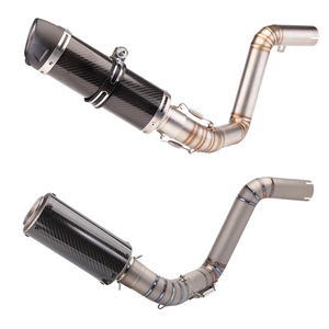 Slip on for <strong>RC</strong> <strong>DUKE</strong> <strong>125</strong> 200 250 390 Duke390 RC390 2012-2017 Motorcycle Exhaust Modify Titanium Alloy Middle Link Pipe 51MM Tube - Product Image 5