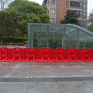 Nhựa lũ nhà sản xuất hàng rào nhà để xe tàu điện ngầm lối vào tạm thời lũ chống thấm có thể tháo rời L hình dạng lũ rào cản - Product Image 6