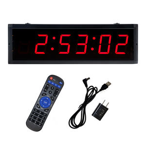 ZX 3 pollici 6 cifre portatile palestra Fitness Timer in lega di alluminio Display a LED digitale conto alla rovescia orologio da parete con telecomando - Product Image 5