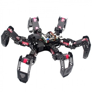 18DOF esapod Robot ragno Robot 2DOF PTZ con scheda principale per lampone Pi 4B/2G finito