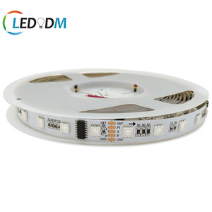 512 DMX RGB RGBW Гибкая световая лента 24 В 60 светодиодов/м 6 светодиодов на пиксель программа SMD5050 UCS512 Светодиодная лента