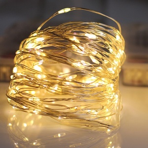 2022 nuovo pulsante a batteria 1m 2m 3m Mini nastro filo fata luci stringa Led per la decorazione dell'albero di natale - Product Image 4