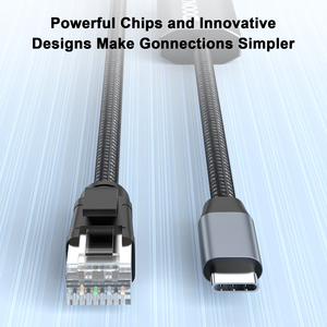 USB C a Ethernet cavo tipo C a RJ45 LAN cavo adattatore di rete Internet Gigabit direttamente collegato 4/3 Thunderbolt compatibile - Product Image 4