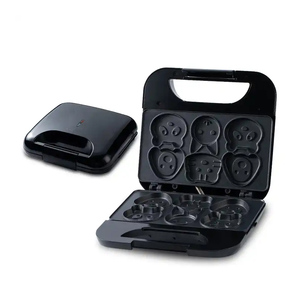 Multi Function 3 in 1 Stick Surface Stainless Steel Deep Grid Sandwich Animal Smile <strong>Cake</strong> <strong>Maker</strong> With Egg Cooker - Product Image 1