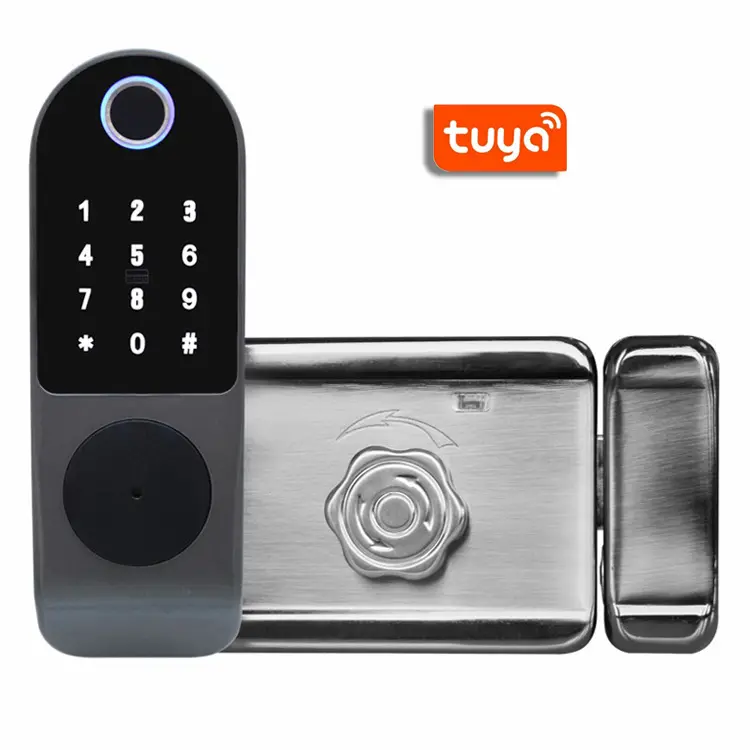 Serratura per impronte digitali Wireless Cerradura Inteligente con telecomando App Wifi Tuya