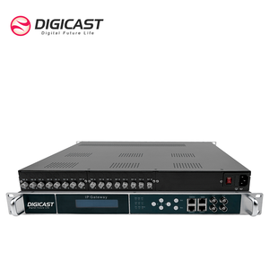Up to 24 Channels Tuner DVB SS2 DVBT T2 to IP Gateway SRT HTTP RTSP Free to Air Satellite TV Receiver - Product Image 1