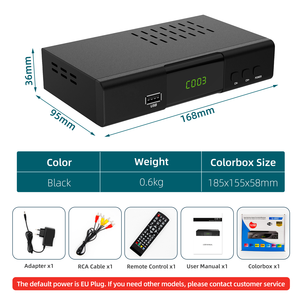 Junuo stb tv digital Empfänger dvb-t2 Decoder Kostenlose Software-Upgrade Set-Top-Box dvb t2 H 264 H 265 dvbt2 Set-Top-Box - Product Image 2