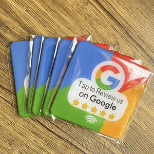 Nfc Stand Custom13.56mhz Nfc Google Review Sign Customized Qr <strong>Code</strong> Display Social Media Plate Acrylic Google Review Nfc Plates - Product Image 5