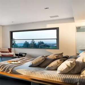Custom Design Villa Residential Aluminum Sunny Sky Painted <strong>Window</strong> Triple Tempered Glass Soundproof Fixed Picture <strong>Windows</strong> - Product Image 5