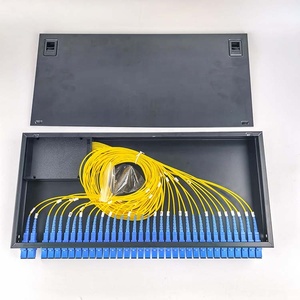 ขั้วต่อ apc/upc 32SC สายไฟเบอร์ออปติก2x32 sc/lc UPC ตัวแยกสายไฟเบอร์ออปติกสำหรับตู้