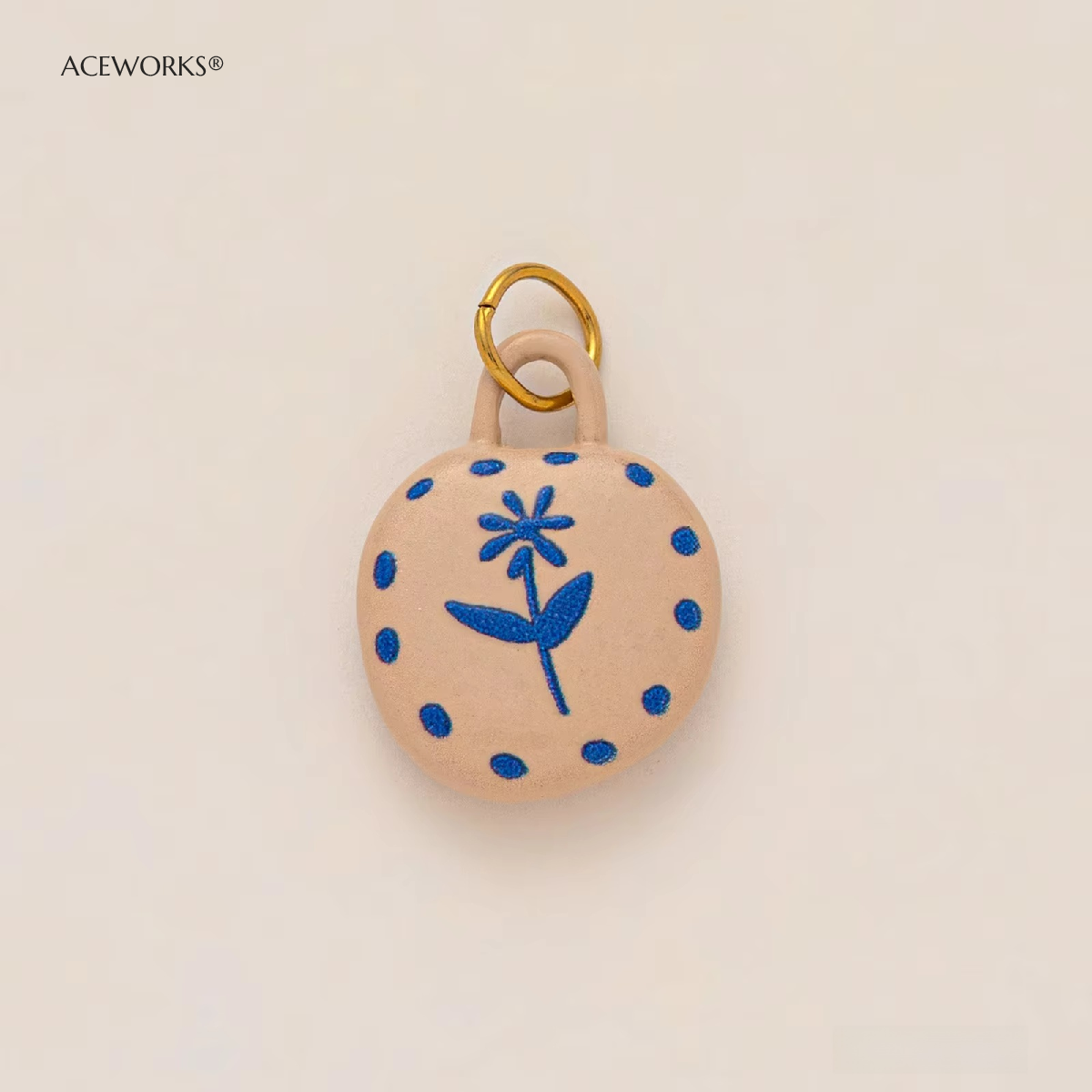 Blue Flower Charm