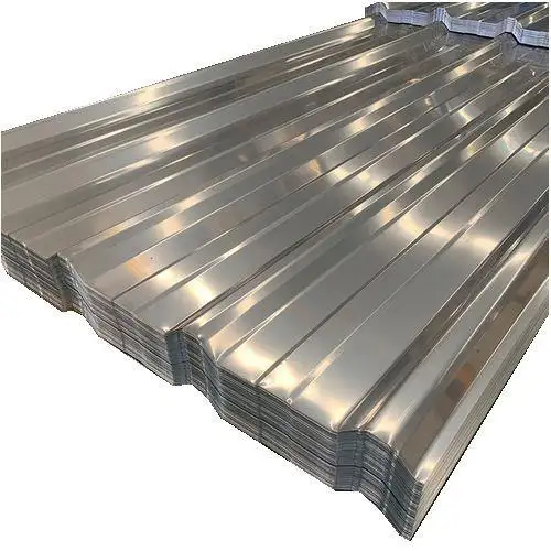 2,4 Blanco 20 Ft 20 Calibre 22 Zinc recubierto Corrugado Galvanizado Zinc Hierro Hojas Techo de metal