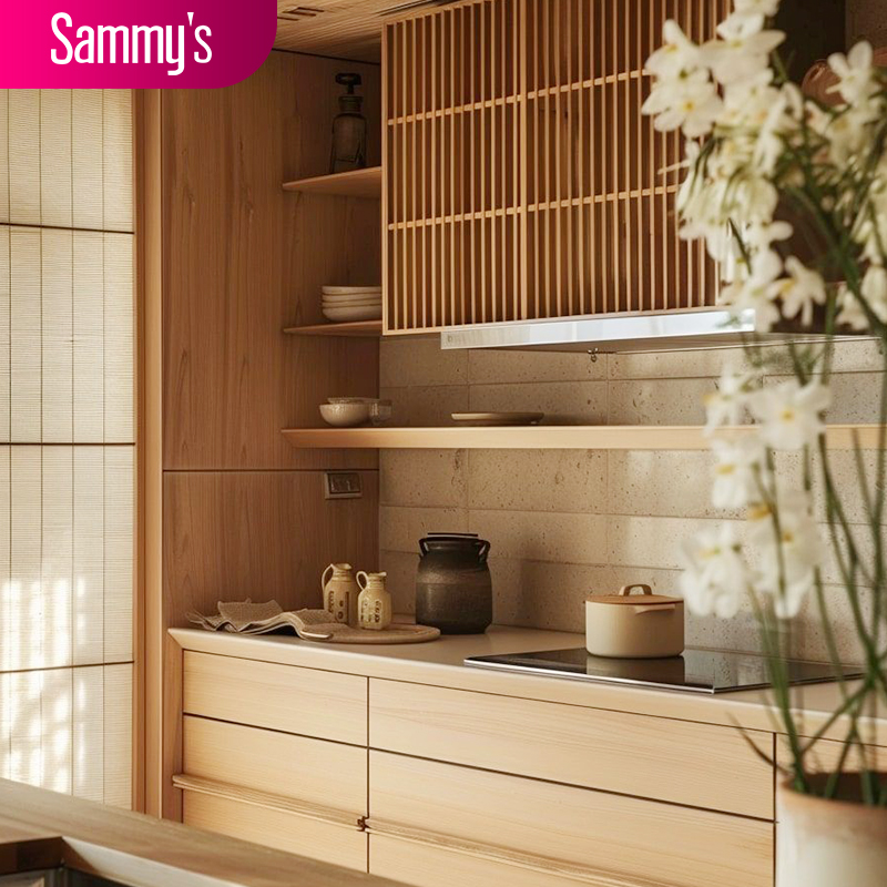 Gabinetes de cocina estilo japonés