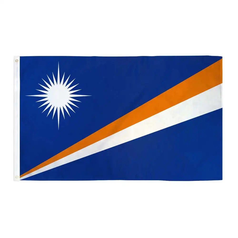 Fabricante profesional de banderas de las Islas Marshall, 25 años de experiencia, fábrica validada, todas las banderas nacionales