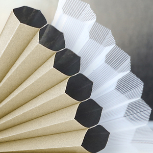 Luxury Shangrila Blinds for Living Room <strong>Windows</strong> Smart Motorized Horizontal Sheer Triple Shade Blind <strong>with</strong> <strong>Built</strong>-In Installation - Product Image 2