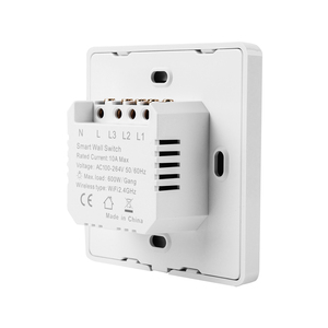 3Gang Tuya Smart Life Wifi telecomando da parete Smart Switch 2.4GHz Touch Screen programma Timer per uso domestico No mozzo elettrico - Product Image 4