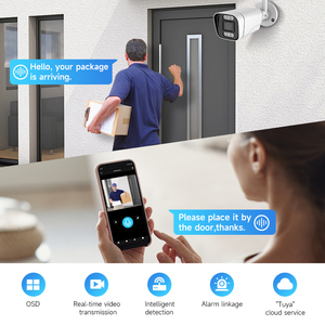 Rilevamento del nuovo Design allarmante visione notturna luce umana del movimento di localizzazione doppia fonte di luce esterna cctv telecamera a rete - Product Image 2