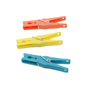 12 adet 9.8cm renkli plastik Clothespins ağır çamaşır giysileri pimleri klipleri giysi kurutma hatları için mandal NO.H311519