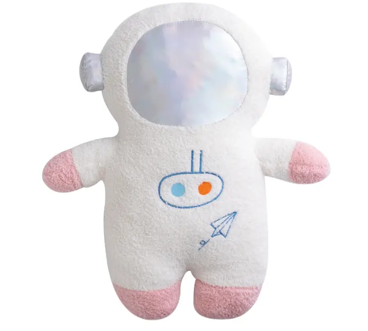Ruunjoy peluş roket astronot oyuncak dolması uzay gemisi atmak yastık ev dekor doğum günü hediyesi uzay keşif eğitici oyuncak