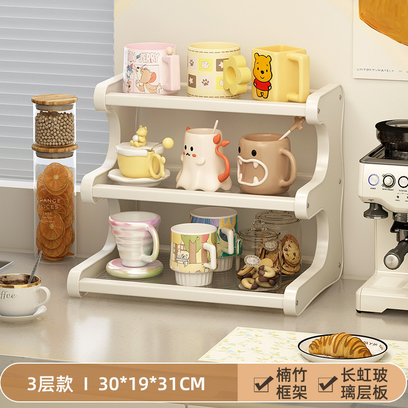 Tea and water storage rack 3-30 white