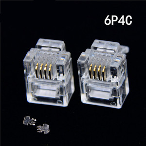 Fabrika toptan Rj11 konektörü Ethernet bağlantıları 6 Pin telefon ağ 4p4c 6p2c 6p4c 6p6c - Product Image 6