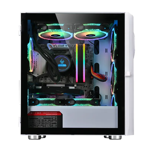 Gabinete elegante para ordenador de escritorio, carcasa elegante para ordenador de juegos, Panel de cristal, puerto de Audio, CPU, GPU, chasis de servidor para jugadores, para el momento de la compra, para el momento - Product Image 3