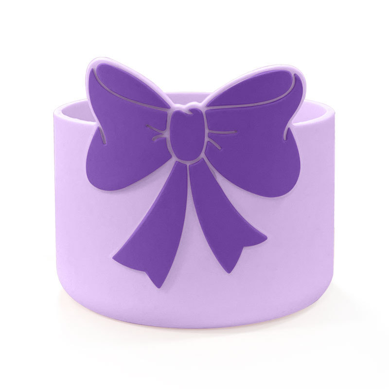 Botas copa lila-lazo morado oscuro