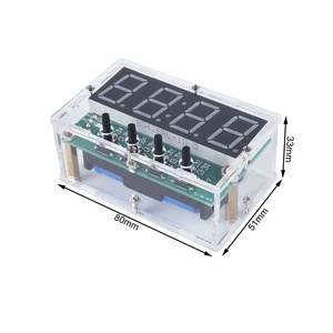 4Bit Digitaler Wecker DIY Elektronisches Kit Datum Uhrzeit Temperatur anzeige Rote Farbe Automatische Helligkeit Löt praxis einstellen - Product Image 5