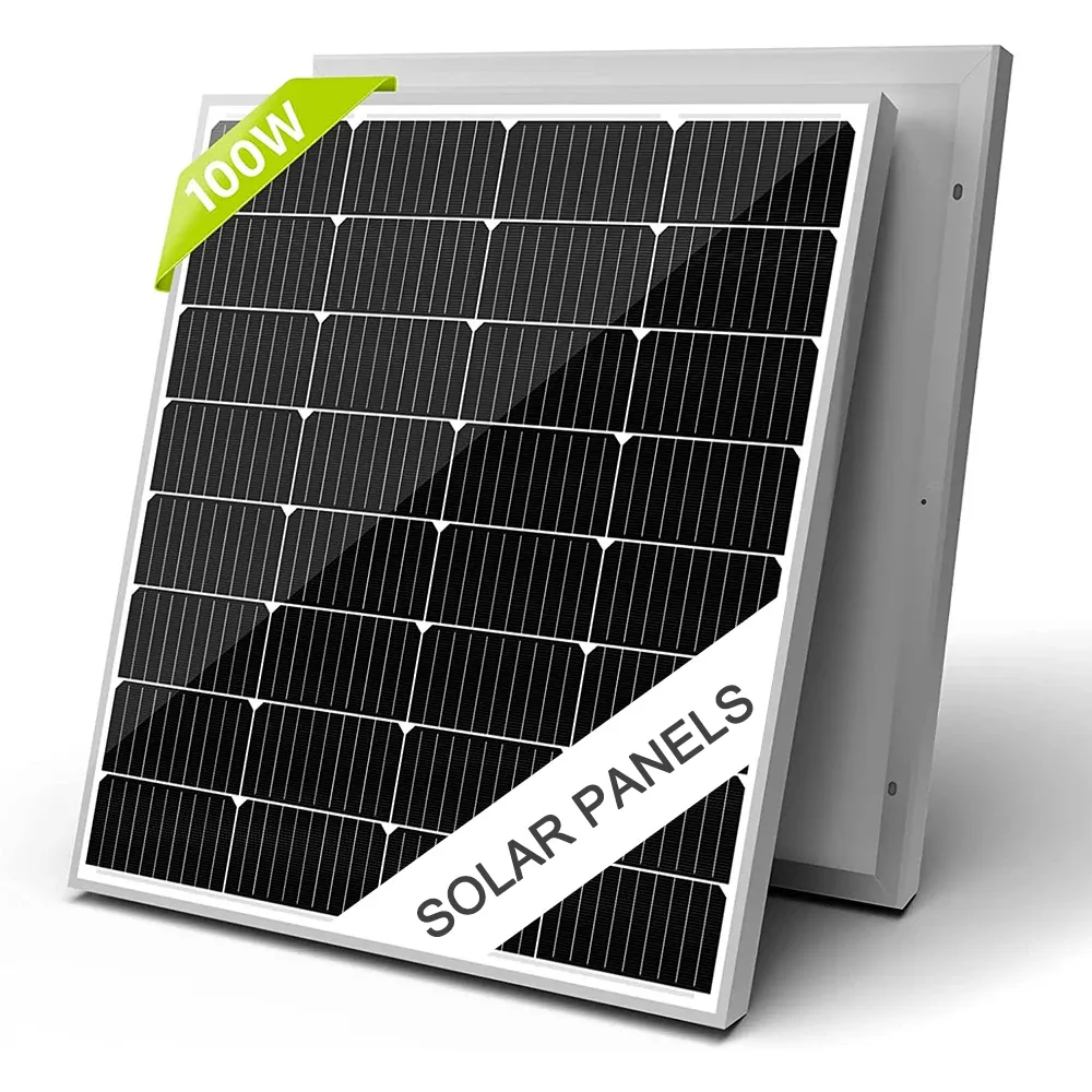Paneles solares Sistema de energía solar Panel sola Silicona monocristalina personalizada Europa Stock 12V 24V 100W 150W 160W 200W 270W 150W
