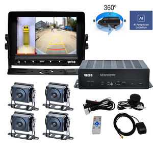 360 Câmera Panorâmica 2D/3D Pássaro Vista HD Câmera Do Carro DVR Surround vista Em torno de Monitoramento 360 Graus Bird Eyes View Câmera Do Carro