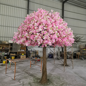 結婚式の装飾のためのカスタマイズされたダークピンクの桜の木造花の木人工桜の木 - Product Image 5