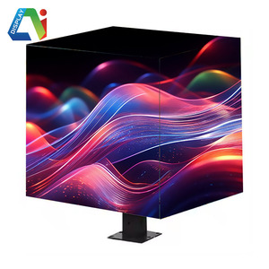 หน้าจอแสดงผล LED ทรงลูกบาศก์สำหรับป้ายโฆษณา P2P2.5P1.86 P วัสดุที่เป็นมิตรกับสิ่งแวดล้อมดีไซน์ใหม่ขายตรง