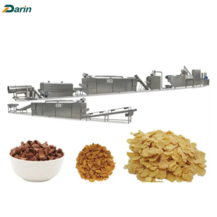 Automatische Cornflakes machen Maschine Corn Flakes Frühstücks zere alien Verarbeitung Produktions linie