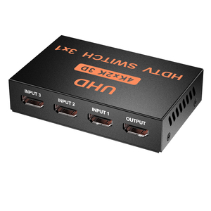Conmutador y convertidor de vídeo 4K HDTV 3 en 1 con divisores 3D remotos IR para 4K * 2K HDTV compatible con 3 entradas y 1 salida - Product Image 4