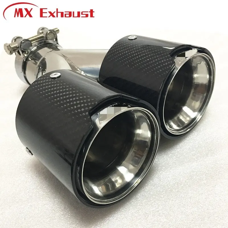 Car Exhaust Pipe Carbon Fiber Exhaust Tip For BMW G20 G21 M340i G42 M440i G22 M240i Muffler Tip Exhaust System