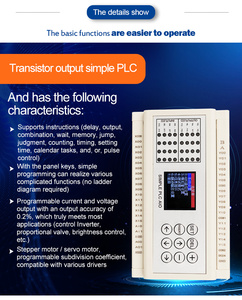 Huaqingjun 16DI uscita Transistor 16DO PLC ingressi analogici a 2 canali 0-20mA 4-20mA RS485 Modbus RTU PLC per Sesnors a pressione - Product Image 5