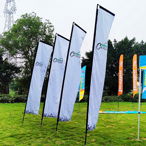 Hiển thị bay biểu ngữ bãi biển lông cờ quảng cáo khuyến mại cờ swooper xé thả thăng hoa cực ngoài trời vuông cờ - Product Image 5