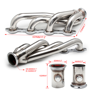 Paslanmaz çelik Turbo egzoz dönüşüm takas başlık manifoldu kiti Chevy GMC C10 1960-1986 LS LS1 LS2 LS3 - Product Image 3