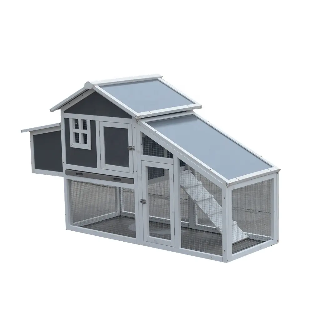 Dark Grey Insulated Plastic Panel Chicken Hen Coop、Light Portable Chicken Coop