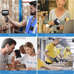 Kommerzieller 5-cm-Großformat-Logo-Tintenstrahldrucker 50-mm-Verfalls datum Chargen-Barcode-Drucker Mehrz eilige Hand druckmaschine