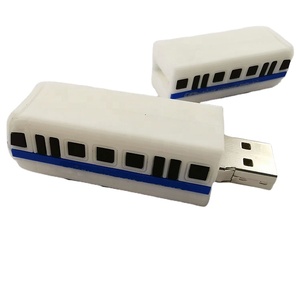 PVC USB专业工厂OEM汽车造型PVC USB闪存驱动器定制酷PVC汽车USB笔式驱动器促销礼品 - Product Image 1